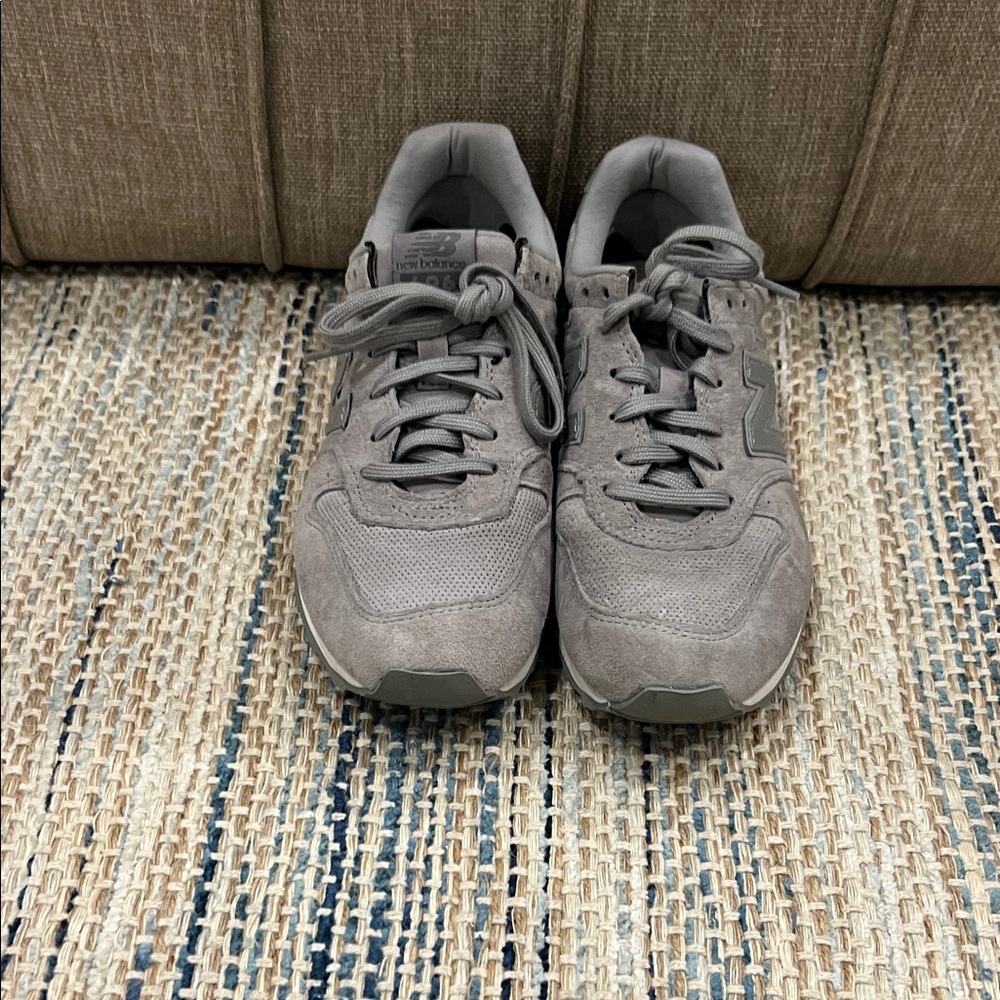 New Balance Womens 696 WL696WPG Gray Running Shoes Sneakers Size 8